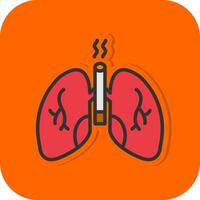 diseño de icono de vector de pulmones