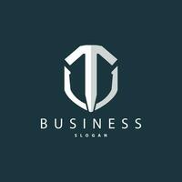 Minimal Initial T Letter Logo, Modern And Luxury Geometric Design, Icon Vector Template Element