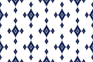 adorno folclórico geométrico ikat. textura de vector étnico tribal. patrón de rayas sin costuras en estilo azteca. figura bordado tribal. indio, escandinavo, gitano, mexicano, patrón popular.