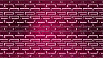 Moving geometrical shapes square pattern over Magenta red background, digital shapes background video