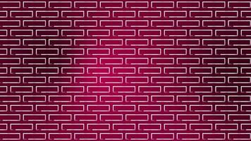 Moving geometrical shapes square pattern over Magenta red background, digital shapes background video