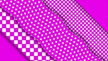 Moving pink color diagonal strip with rhombus shape patterns background video