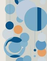 The abstract artistic flat illustration vector