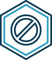 Wrong Way Vector Icon Design