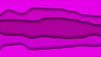 pink color 3d depth curly pattern layers paper cut background video