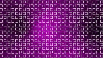 Moving geometrical shapes square pattern over Pink background, digital shapes background video