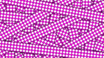 rosa Färg remsor med romb former mönster bakgrund video