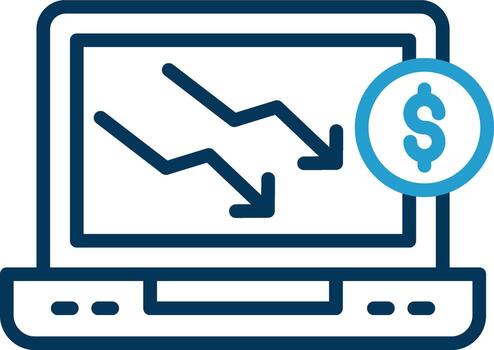 Decrease Vector Icon Design