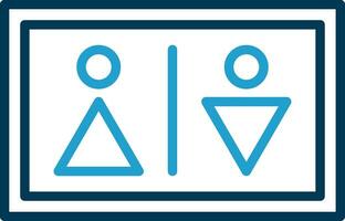 Bathroom Sign Vector Icon Design