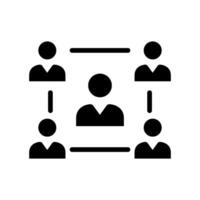 Concept of unity and teamwork. Togetherness and cooperation icon. Group. Vector illustration isolated on white background.