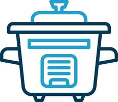 Rice Cooker Vector Icon Design
