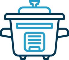 Rice Cooker Vector Icon Design