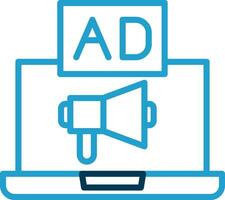 Online Advertising Vector Icon Design