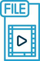 Video FIle Vector Icon Design