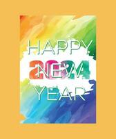 Happy new Year 2024 Flayer Template vector