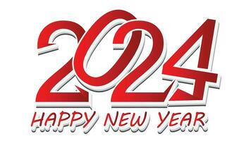 Happy New Year 2024 vector