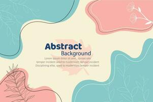 Abstract shapes background with vector design