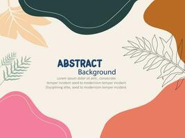 Abstract shapes background with vector design