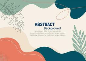 Abstract shapes background with vector design