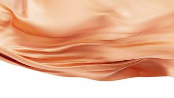 Smooth wave cloth background with alpha channel, 3d rendering. video