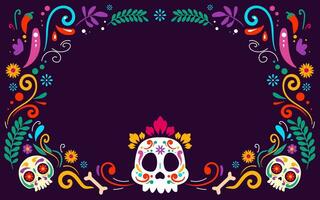 Happy Dia De Muertos Background vector