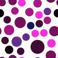 Vibrant seamless repeating pattern of pink, purple and black bubbles for printing on clothes, bags, cups, wallpapers, postcards, wrappers and other surfaces vector