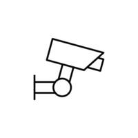 Video Camera Simple Outline Icon. Perfect for web sites, books, stores, shops. Editable stroke in minimalistic outline style vector