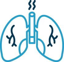 diseño de icono de vector de pulmones