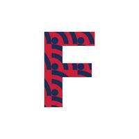 F letra logo o F texto logo y F palabra logo diseño. vector