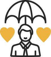 Life Insurance Vector Icon Design