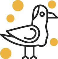 Seagull Vector Icon Design