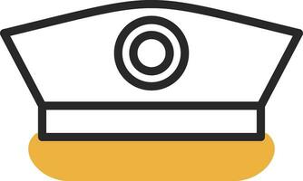 Captain Cap Vector Icon Design