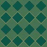 patrón sin costuras art déco vintage. formas geométricas de oro de arte lineal. ilustración vectorial de adornos modernos. fondo elegante retro gatsby para tela, papel tapiz o envoltura vector