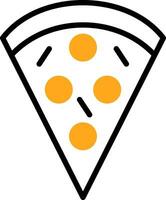 Pizza Slice Vector Icon Design