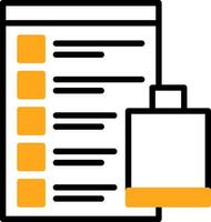 Shopping List Vector Icon Design