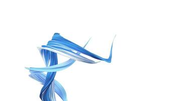 Abstract flowing gradient lines, 3d rendering. video