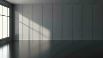 Shadow in the empty room, 3d rendering. video