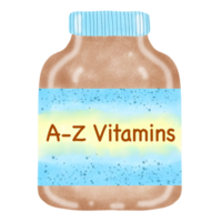 Bottle of vitamin png