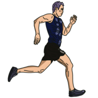 person running illustration png