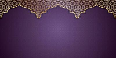 Luxury ornamental mandala background with Arabic Islamic banner vector