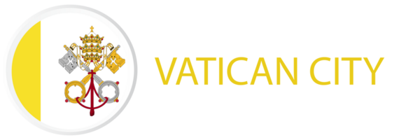 Vatican City flag in web button, button icon. png
