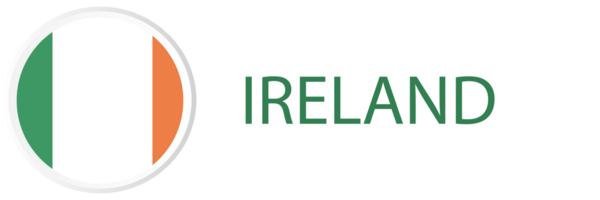 Ireland flag in web button, button icon. png