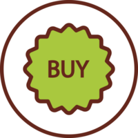 buy tag flat icon in circle. png