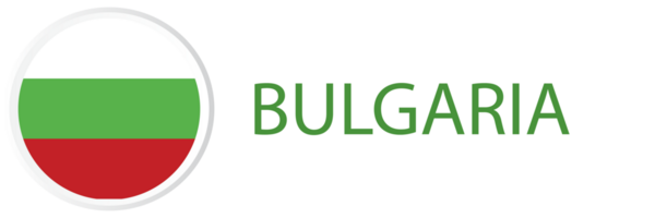 Bulgaria flag in web button, button icon. png