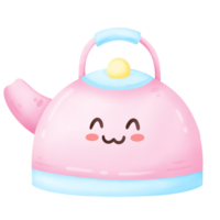 cute kettle cartoon illustration png