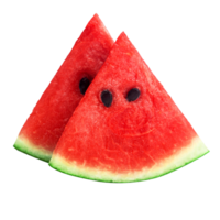 watermeloen plakjes geïsoleerd Aan een wit achtergrond png