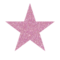 rosa stella luccichio su trasparente sfondo. design per decorazione, sfondo, sfondo, illustrazione png