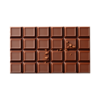 Chocolate isolated on transparent PNG background generative ai