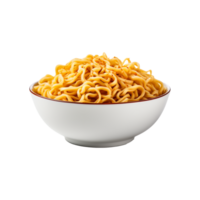 Noodle Isolated on transparent PNG background generative ai