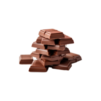 chocolate aislado en transparente png antecedentes generativo ai